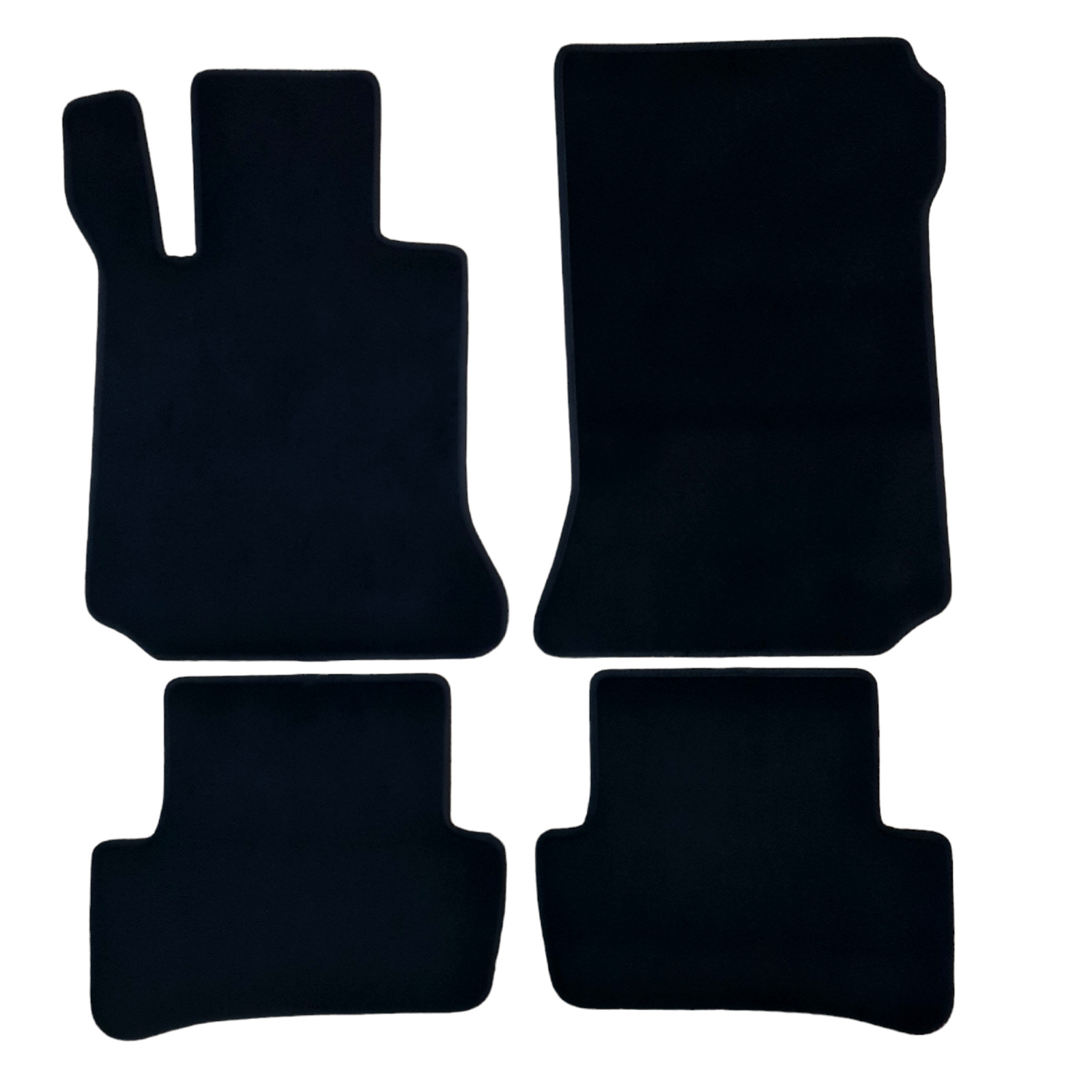 Velour Car Floor Mats For Mercedes E Class Coupe Auto Liners Waterproof Black