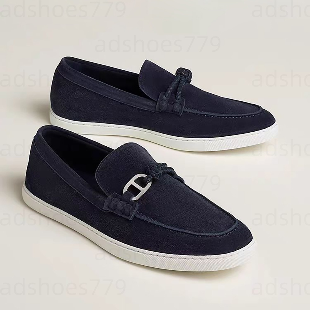 Spring Summer Walk Suede Loafers Lazy Mules Women Round Toe Slip On Penny Flat Shoes Unisexy Casual Shoes for Man & Woman Luxury Designer Flat size 35-46