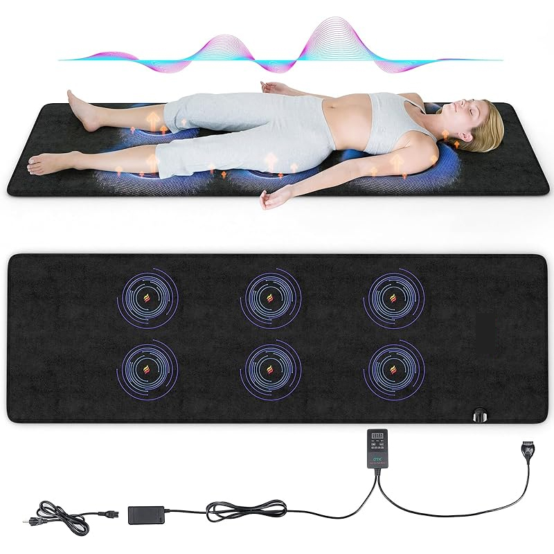 Pemf Mat - Full Body Mat for General Wellness, Stress, Relaxation & Boosted Energy Levels, Magnetic Field Therapy with Controller