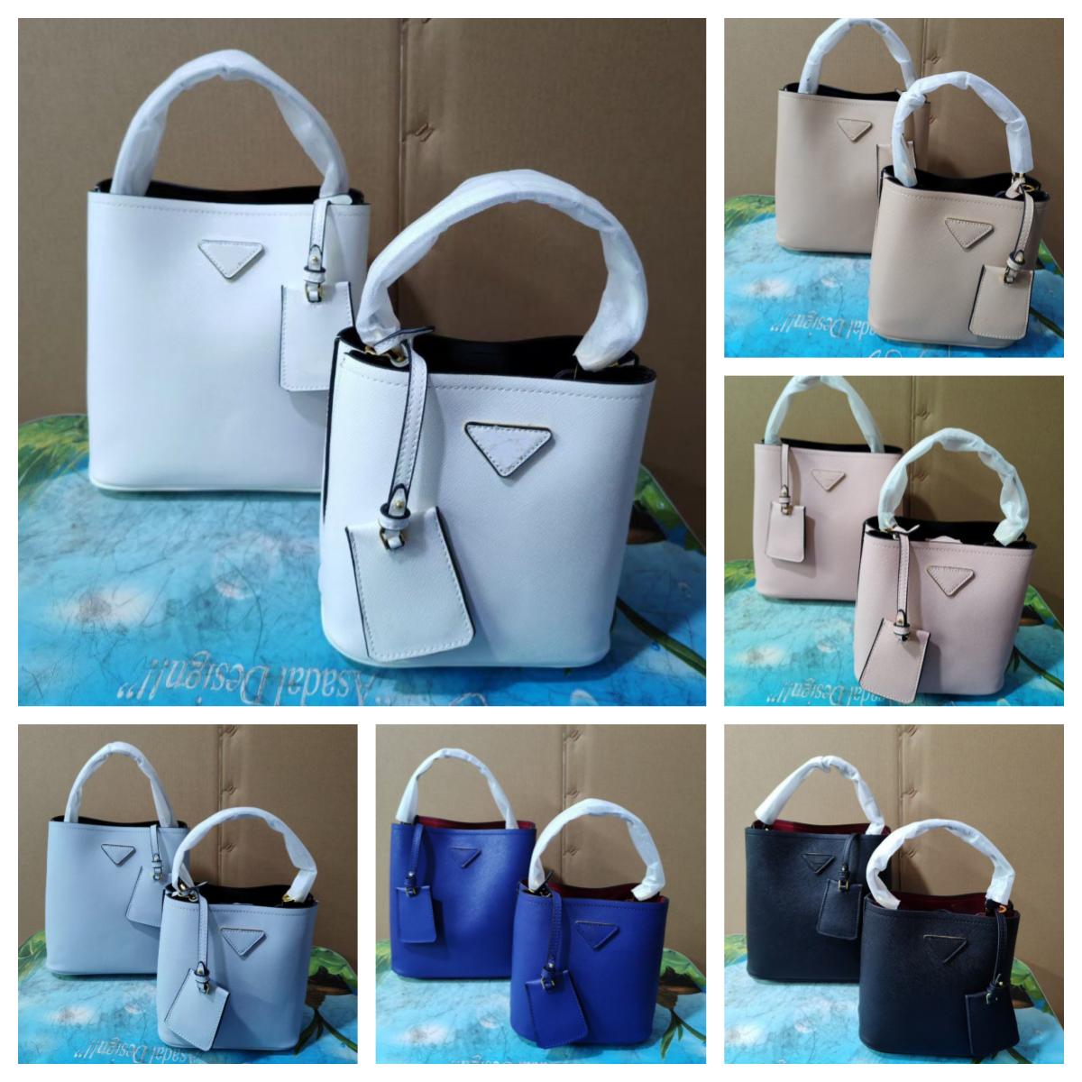 Designer Bag Womens Handbag High Quality Leather Bucket Bag Shoulder Bag Pure Color Simple Underarm Bag