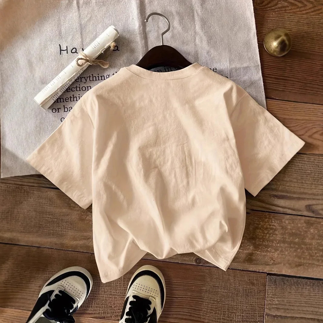 Womens Fashionable Casual T-Shirt Style Drawing Star Printing Round Neck Short Sleeves Polyester Fabric Crossbody Top 250703