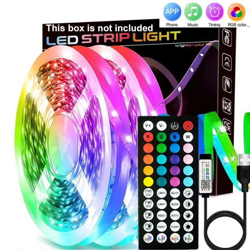 10m 20m 30m Flexible RGB LED Strip Lights for Room Music Sync Room Bedroom Gaming Decor TV Backlights XJ250710