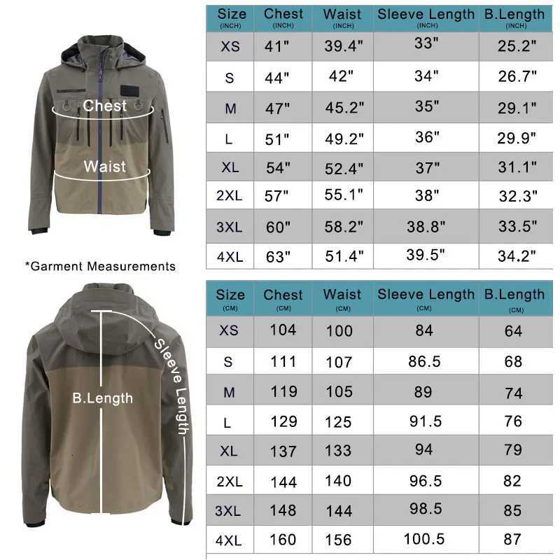 Waterproof Tactical Wading Jackets Light Breathable Rain Clothing G-4 Guide for Anglers Fishermen Fly Fishing Hunting Kayaking W250711