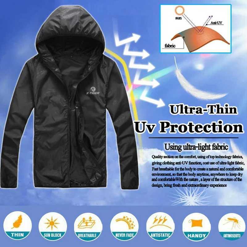100% Cotton Waterproof Quick Dry Camping Windbreaker Trekking Fishing Rain Coat Outdoor Anti UV Clothes W250711