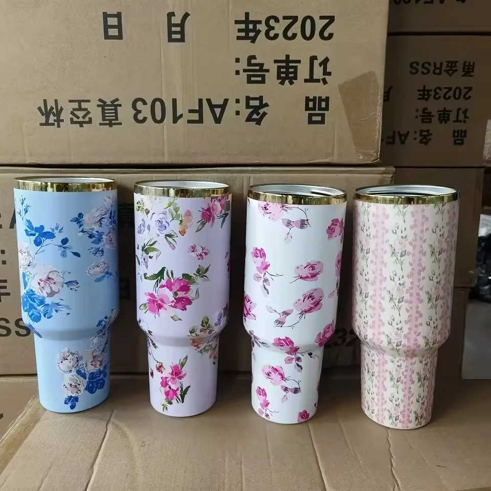 2025 Ice King Cup 40oz 5d Color Insulated Cup Coffee Cup With Cold Insulation 304 Stainless Steel Straw For Automobiles Gift X2507111