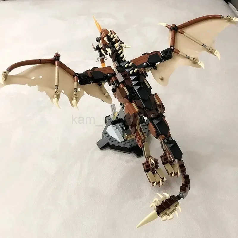 670pcs Hungarian Horntail Dragon Building Blocks 76406 Bricks Children Birthday Christmas Toys Gift For Kid Adult M250711