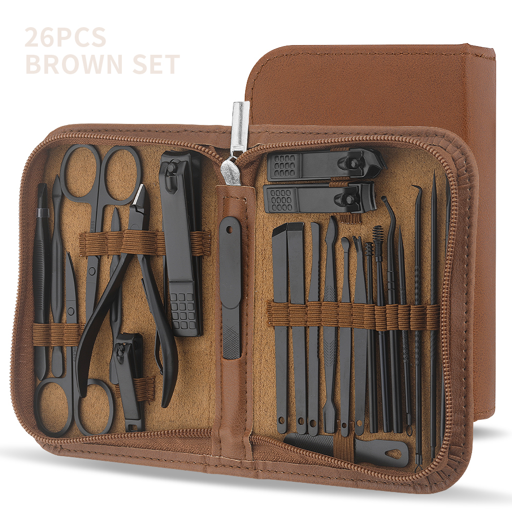 26 Pieces Brown Nai… - image