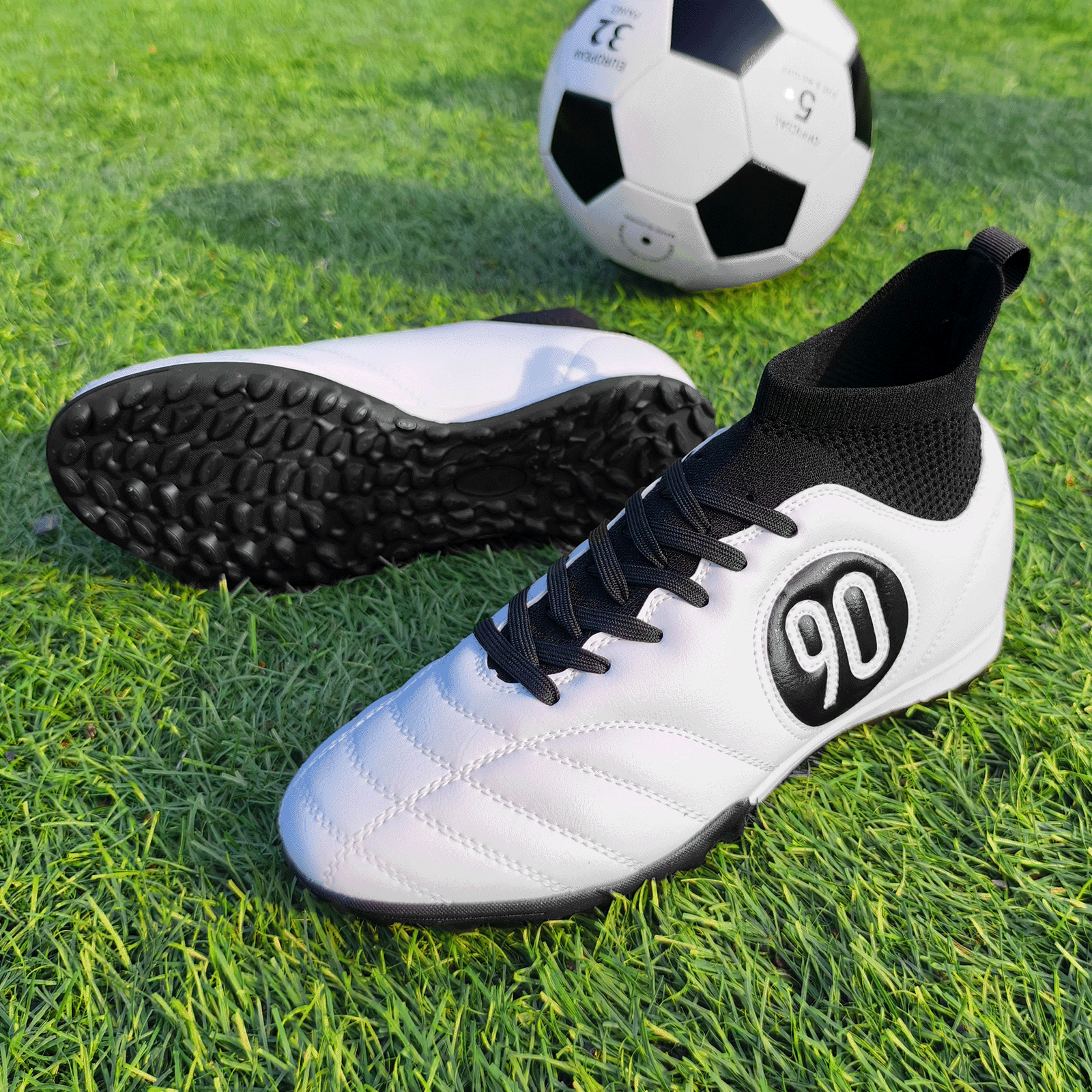 New Men's Soccer Shoes TF/FG Hot Selling High Quality Children's Football Boots Outdoor Anti-Slip Training Sneakers