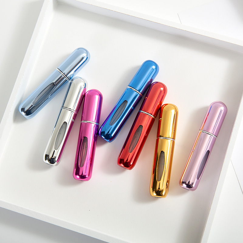 5ml Small Window Bottom Direct Refill Self-Pump Spray Aluminum Press Perfume Bottle