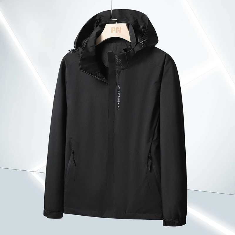 2025 New Outdoor Thin Jacket Single-layer Remover Waterproof Windproof Jacket Mens Style W250711