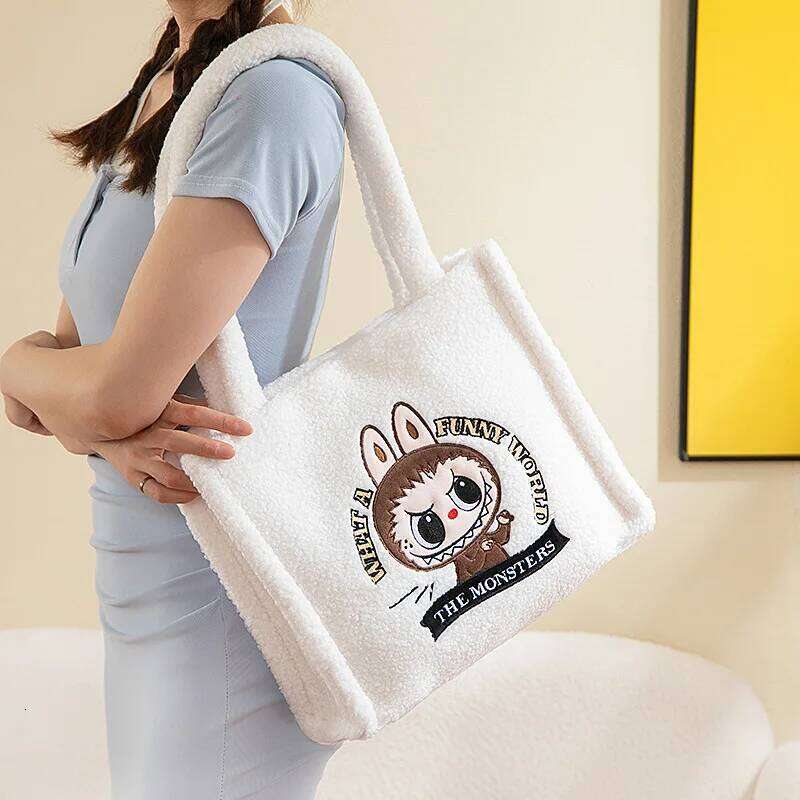 Cute Single Shoulder Cartoon Anime New Large Capacity Portable Handbag for Girls Going Out Mobile Money Storage Bag