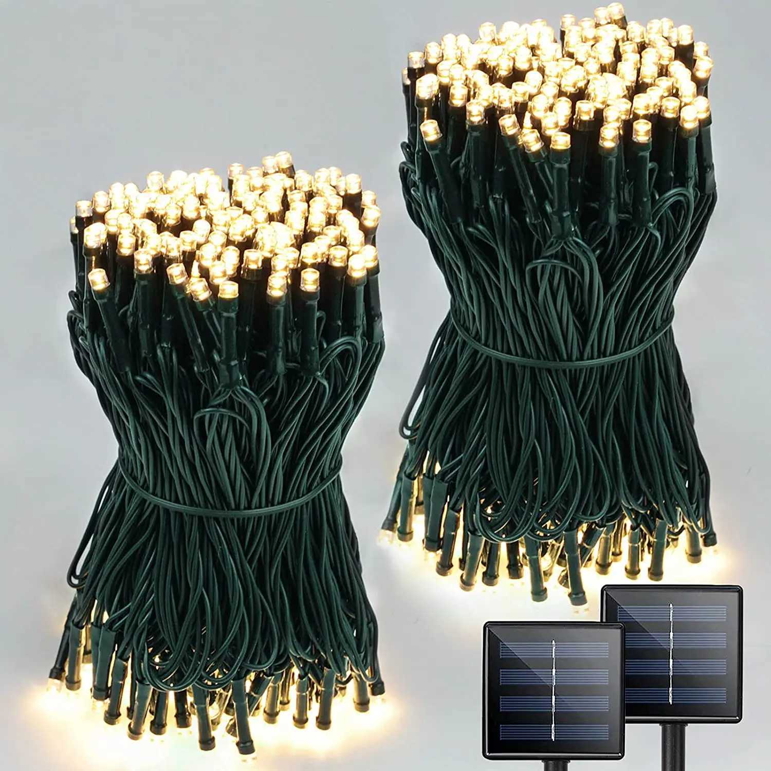 Outdoor Waterproof Led Solar String Lights Fairy Light Solar Powered Garland Lights 8 Modes 32m Garden Wedding Decoration XJ250710