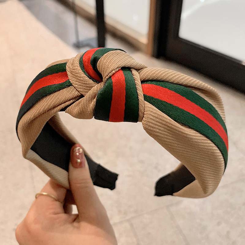 Cute Women Elegant headband knot simple fashion multi-color head hoop girl vocation 250711