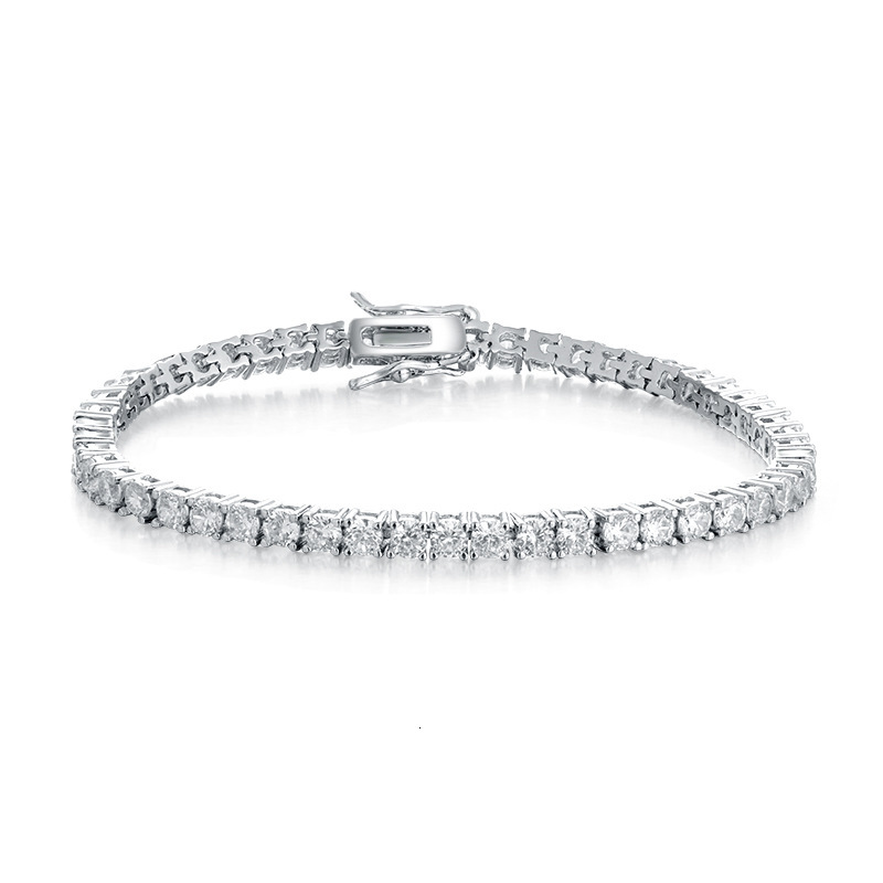 luxury jewelry designer jewelry Classic 18K Gold Plated Zircon HighEnd Tennis Bracelet Full Diamond Personality Fashion Trend European and American Hi