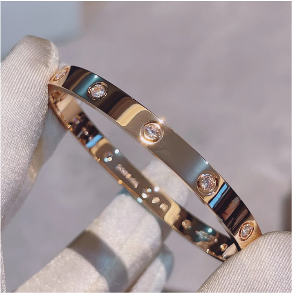 New Designer Screw Bracelet Fashion Luxury Jewelry Bangle Bracelets 18K Rose Gold Silver Titanium Steel Diamond bangles Nail Bracelets for Men Women