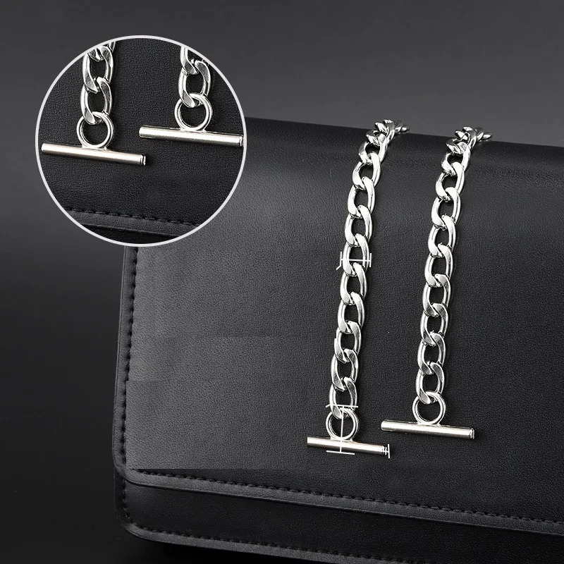 316L Stainless steel Solid Metal Base Link Bag Chain Bandage IP Gold Plated Silver Black Accessories Strap Women Kpop DIY 250707