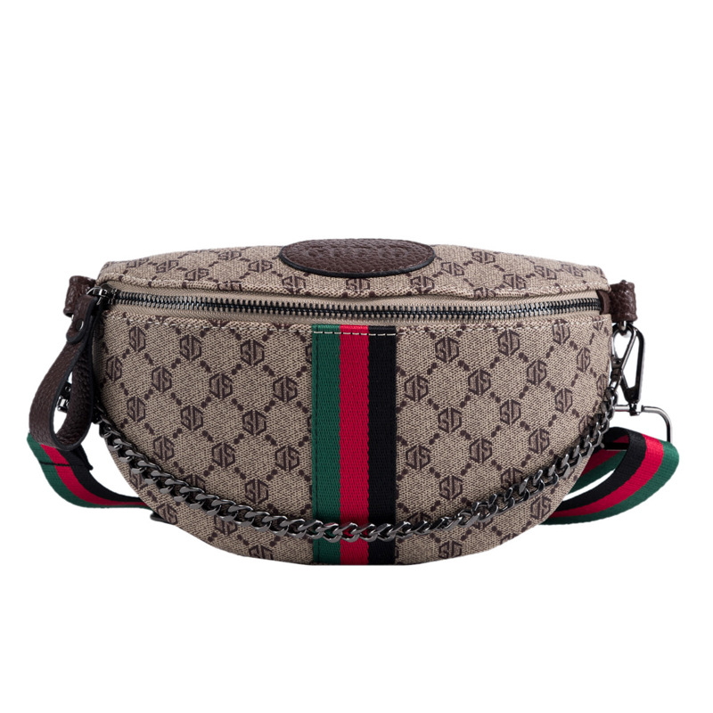 2025 Fashionable and Casual Chest Bag for Women Versatile Chain-Handle Handbag Incredibly Popular on Ins Bag Small Handbag White-collar worker Office 