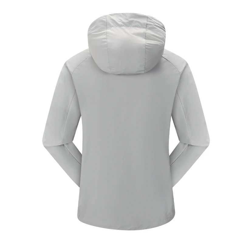 EUMERGX Mens Womens Waterproof Hiking Jackets Sun Protective Camping Mountaineering Rain Coat Unisex Stretch Windbreaker W250711