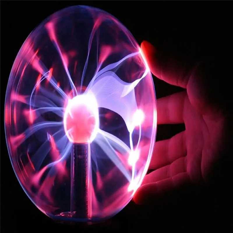 3Inch Novelty Magic Crystal Plasma Ball Touch Lamp LED Night Light Sphere Nightlight a gift for children on birthdays and Christmas decorative lightin