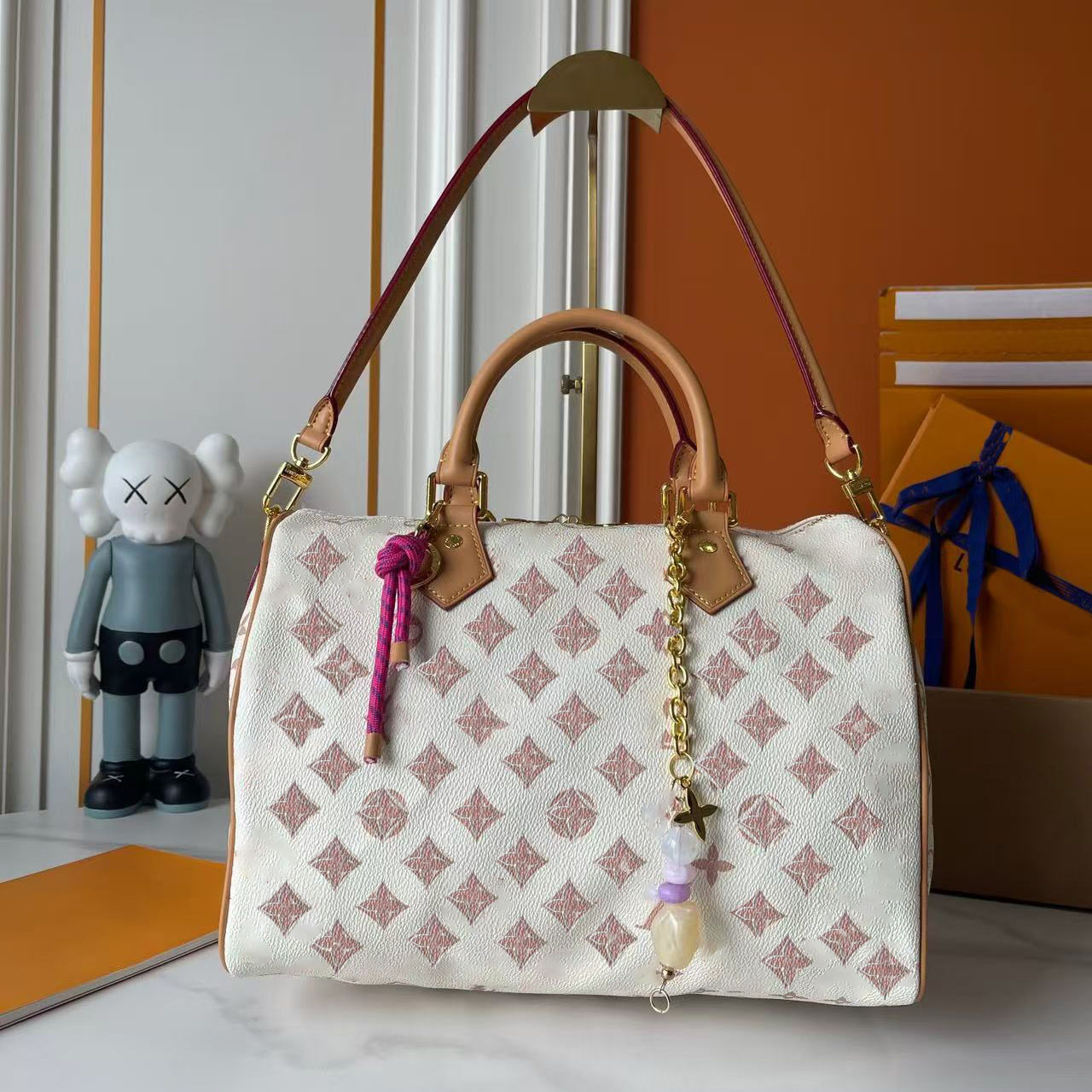 2025 Women Luxurys Designer Bag Crossbody Diane Baguette Classic Vintage Canvas Jacquard Strap Flower Flap Embossed Letters Clutch Purse Shoulder Bags Tote Bag3