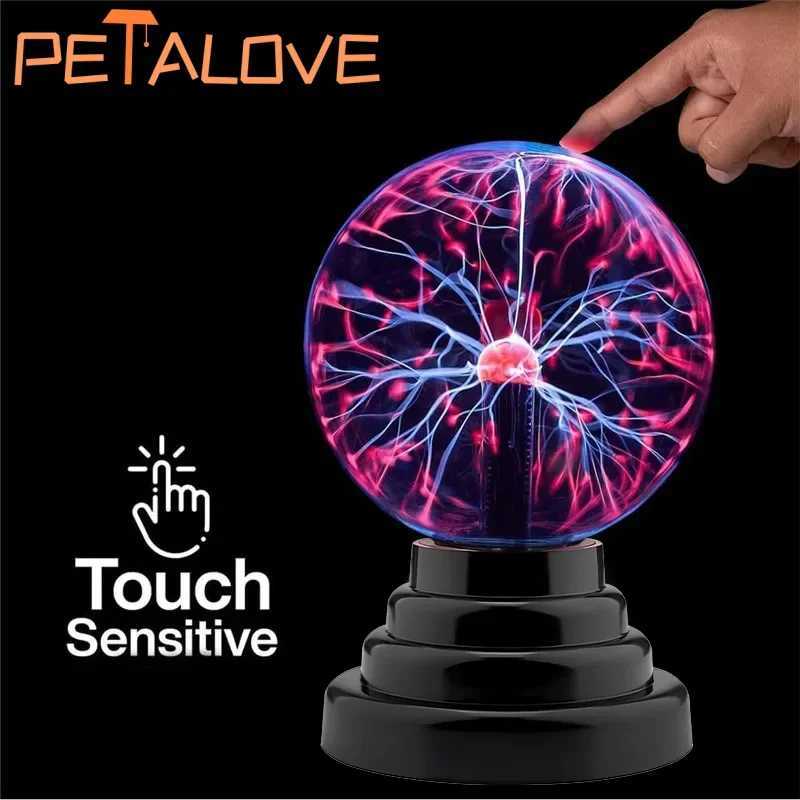 Magic Plasma Ball Lamp LED Touch Control Night Light Atmosphere Glitter Lighting Christmas Birthday Party Halloween PropXJ250710