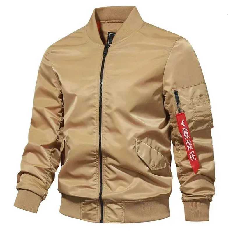 Bomber Jacket Men Winter Autumn College Camouflage Jackets Men Motorcycle Coat Windproof Army Pilot Military Jacket Streetwear W250711