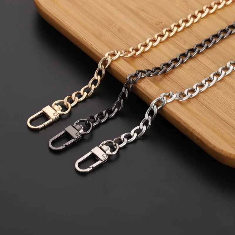 316L Stainless steel Solid Metal Base Link Bag Chain Bandage IP Gold Plated Silver Black Accessories Strap Women Kpop DIY 250707