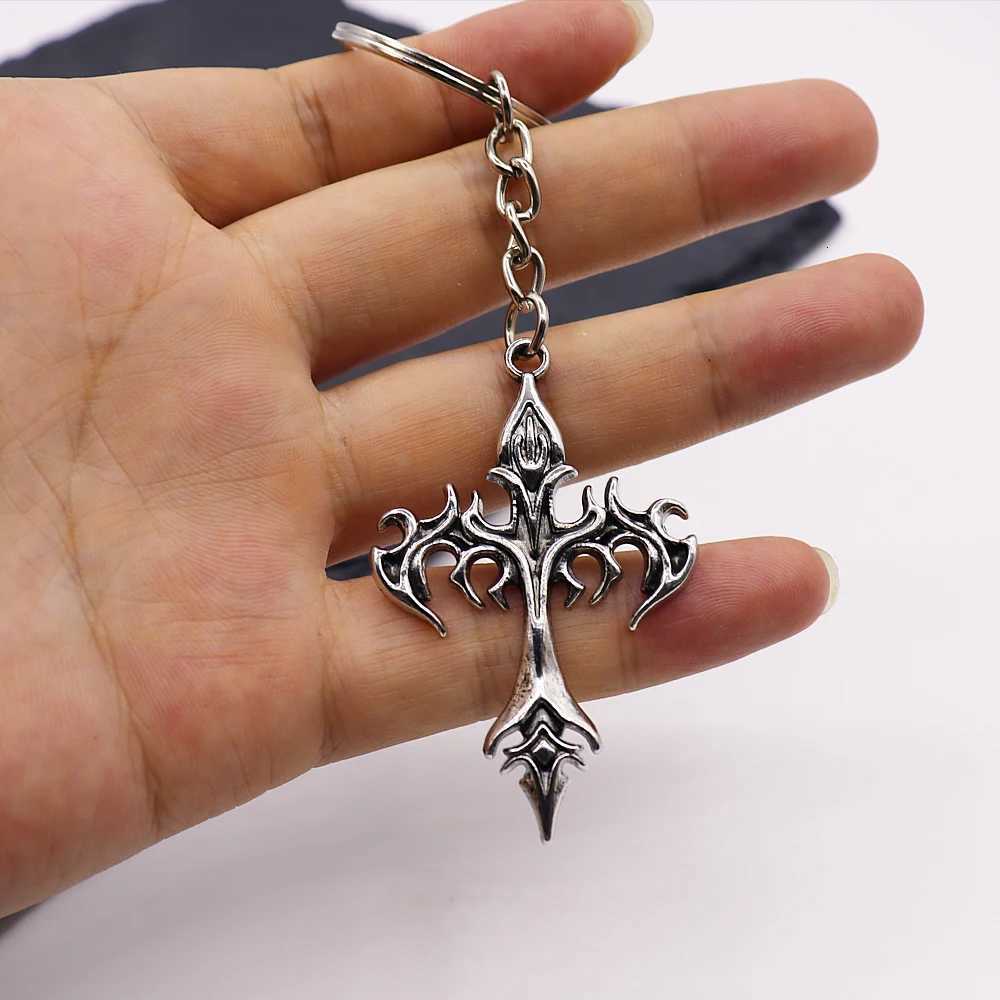 1 piece of cross mens alloy keychain key ring accessories bag accessories car keychain pendant y250710