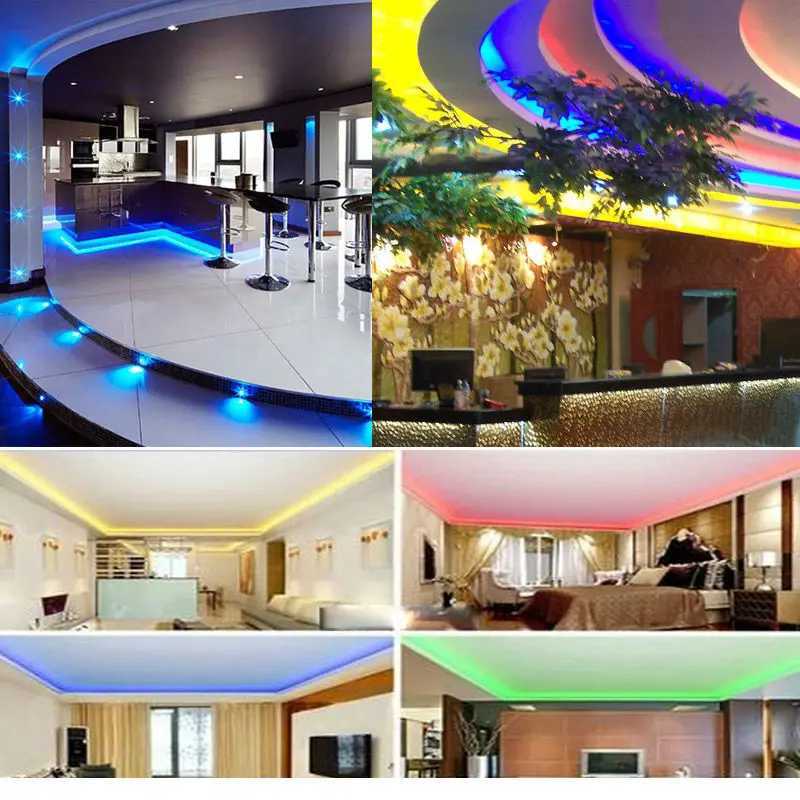 1/2/3/4/5M IP65 Waterproof LED Strip Light DC12V 60Leds/M Flexible Bar Light Home Decoration Lighting SMD 3528 5050 5630 5730 XJ250710