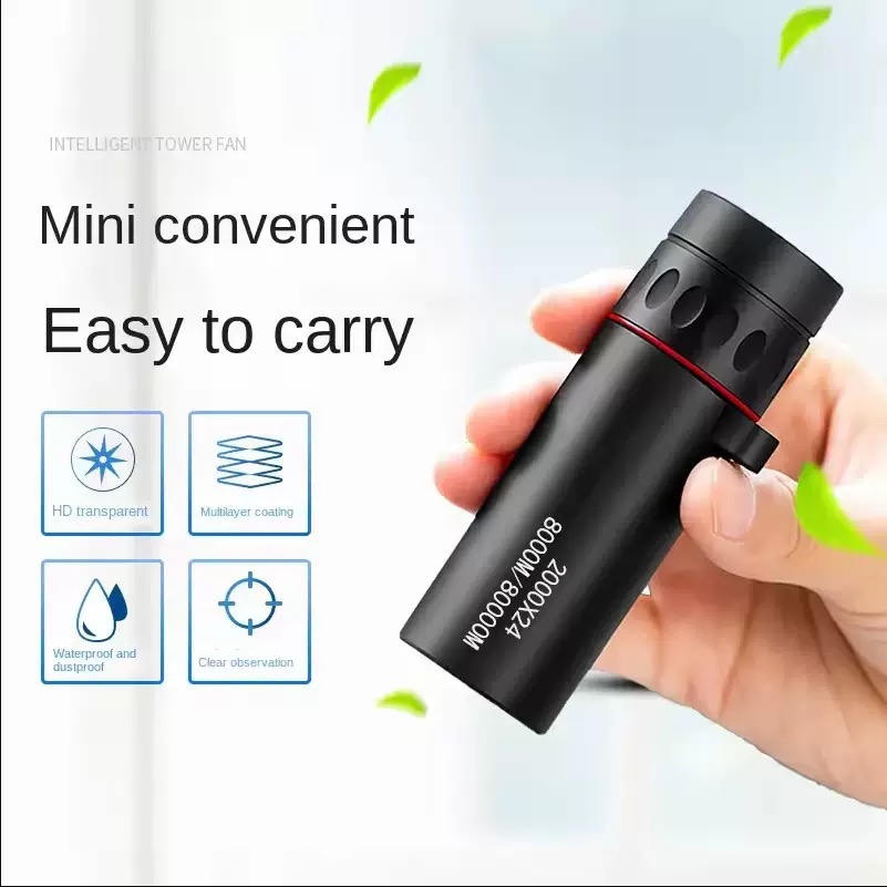 2000X25 Hd Monocular Telescope - Compact, Portable Scope For Hunting, Travel, Concerts & Fishing