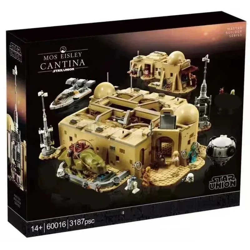 3187PCS 60016 Mos Eisley Cantina Building Blocks Bricks Compatible 75290 Toys Birthday Christmas Gifts M250711