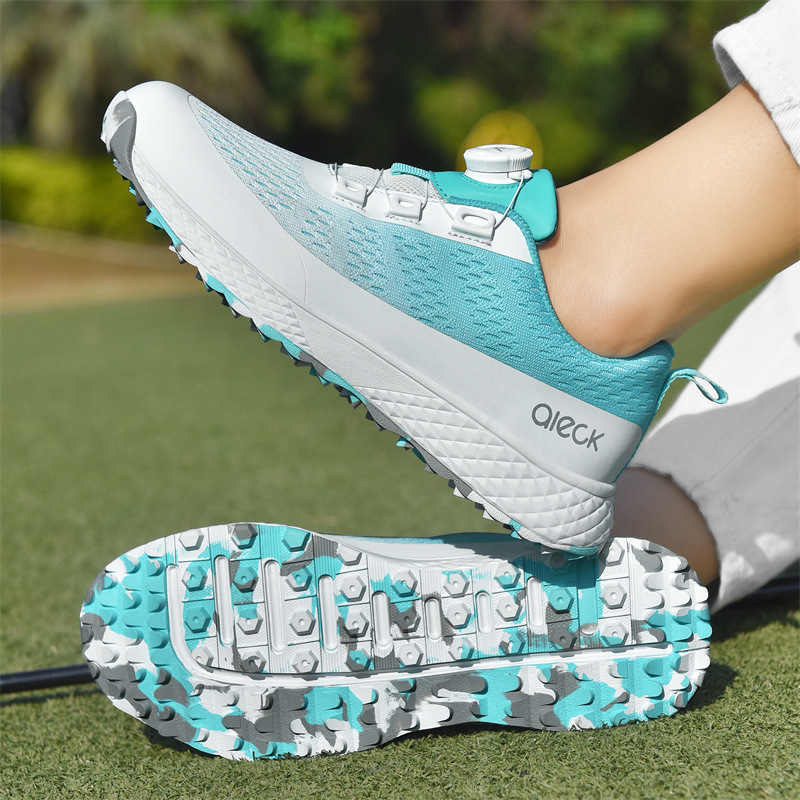 Golf Women New Sports Shoes with Knob for Kids Mesh Boys and Girls Non-Slip Fixed Spikes Sizes 32-40 ddmysaturn ddmysaturn ddmysaturn