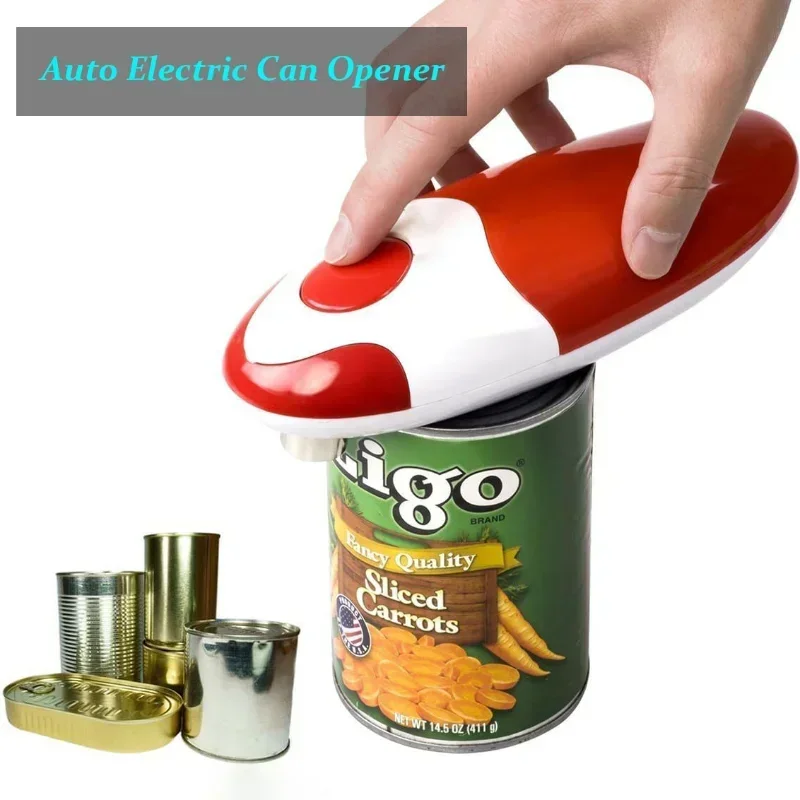 Portable Automatic Can Opener Electric Can Opener Hands-Off/Smooth Edge/Battery Operated One Touch Opener Electric Can Openers