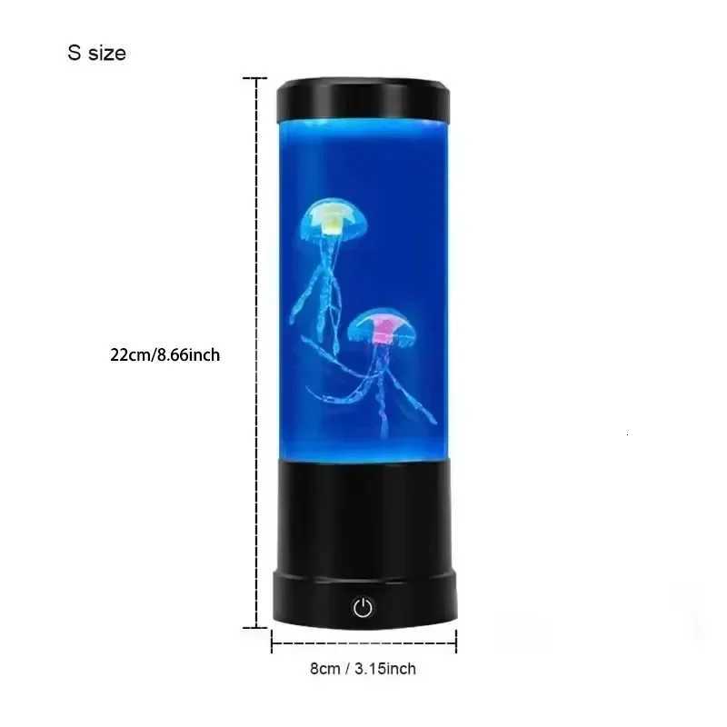 7Colors Mood Color-Changing LED Jellyfish Lamp Aquarium Ocean Night Light Bedroom Desktop Light Birthday Gift for Kids XJ250710