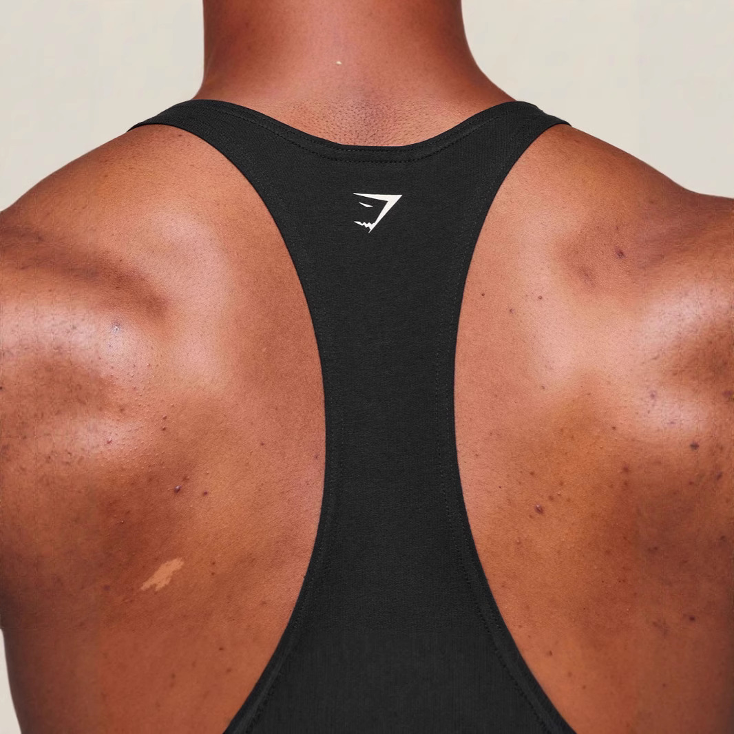 Men Sports Fitness Slim-fit Vest Casual Breathable Elastic Gym Casual Fitness Vest Shark Sports Wear
