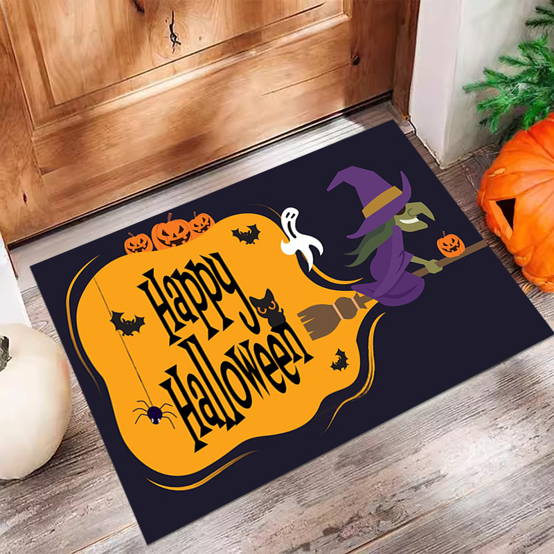 VIKAMA Halloween Door Mat - Ideal for Home Entrance and Bathroom, Anti - Slip and Durable for Spooky Festivities