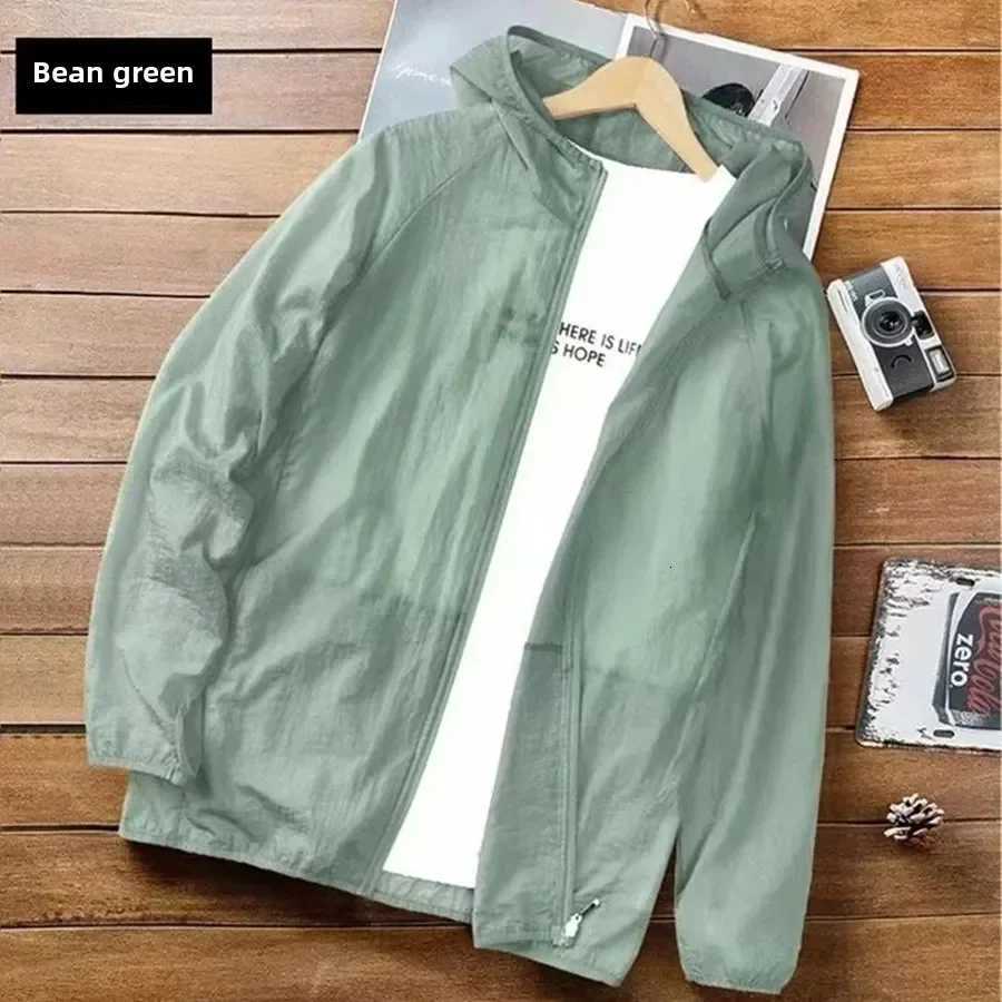 Men Thin Outerwear Jacket Summer Breathable Fishing Sunscreen Coat Outdoor Cardigan Loose Style Casual Mountaineering Jacket W250711