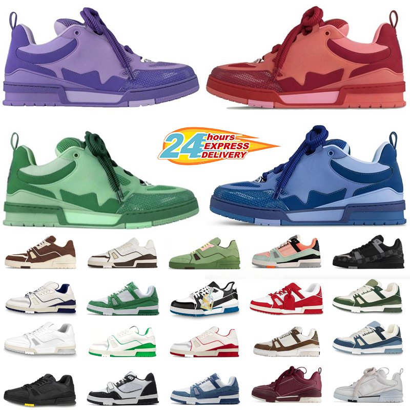 Designer Skate Shoes Trainers Sneakers Trainers Floor Women Men Mesh Sneaker Platform Virgil Casual Shoes Black Runner Mens Trainer Shoes with box