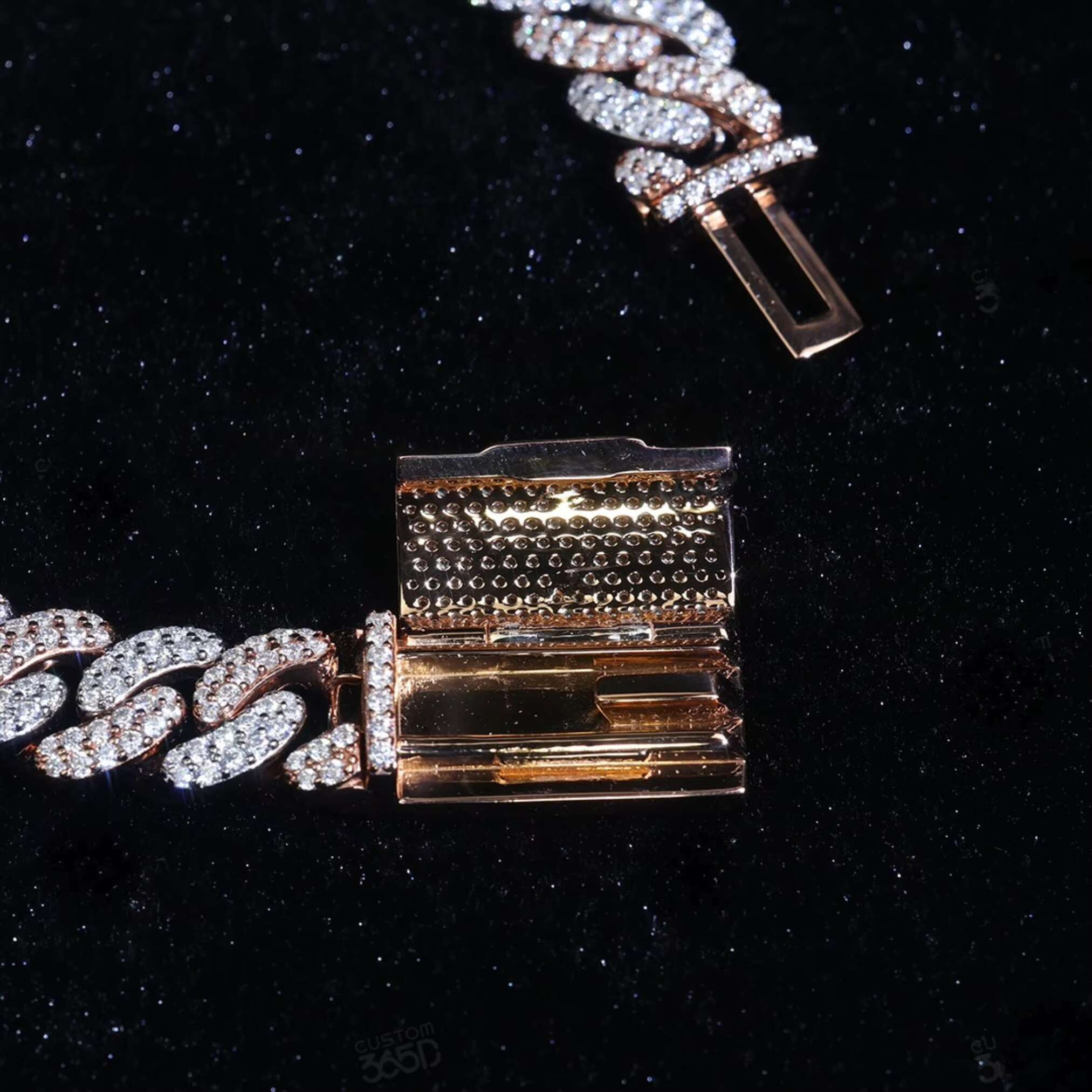 Custom Name Lock Bracelet for Men Personalized 925 Sterling Silver Iced Cuban Link Moissanite Diamond Gold Plated Wedding Gift