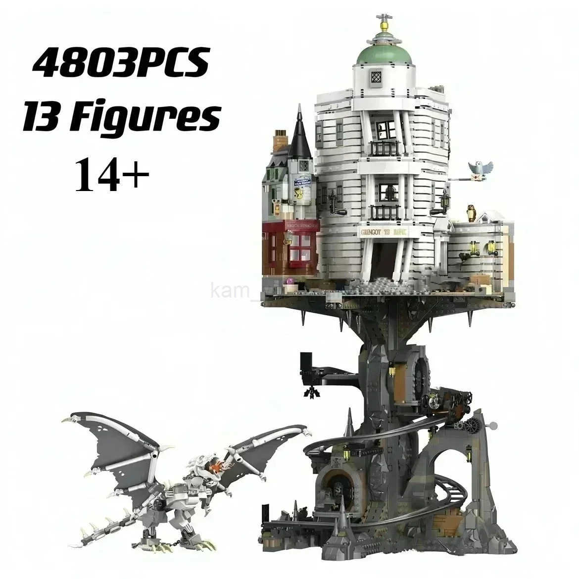 4803pcs Kalein Classic Bank Street View Model Kit Moc Model Building Kits Construction Blocks Toys For Kids Christmas Gift M250711