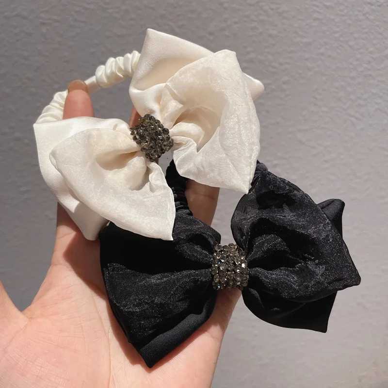 2023 Korean Elegant Bow Scrunchies for Women and Girls Elastic Hair Rubber Bands Accessories Tie Hair Rope Headdress Headwear Ornament Y250711