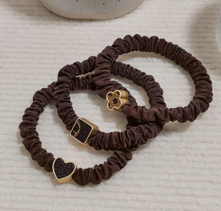 High Elasticity Simple Basic Hair Tie Fashionable Elegant Versatile Hair Band Non-Damaging Thickened High-End Feel Hair Rope Womens Hair Accessory 250