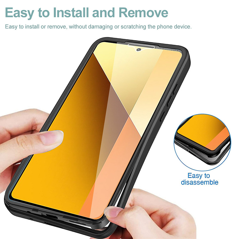 360 Full Body Cover Screen Protector Clear Case All-Inclusive TPU PC Rugged For POCO X6 X7 M7 Pro C71 Redmi K80 A5 Note 15 Ultra 14 13 12 12C 13C Xiao