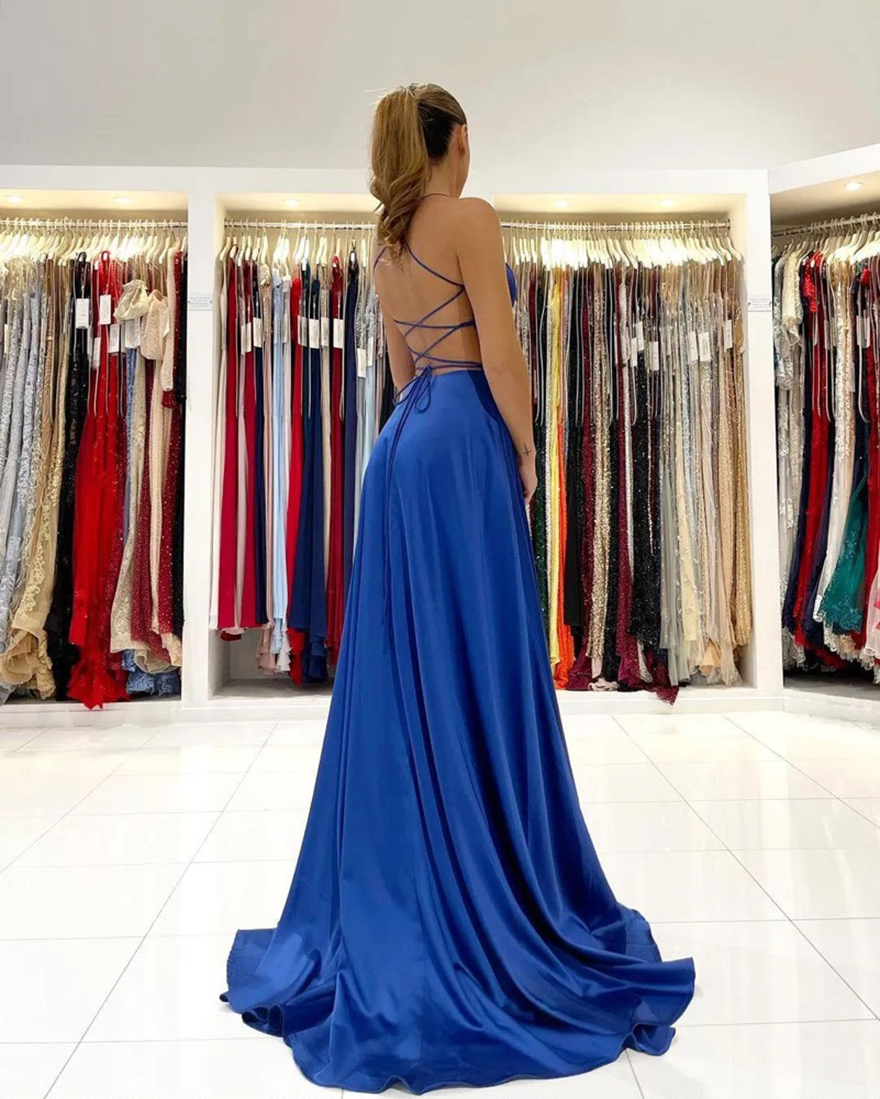 Sexy Backless High Split Bridesmaid Dresses 2025 New Spaghetti Straps Simple Party Gowns Plus Size Bridesmaid Prom Wears