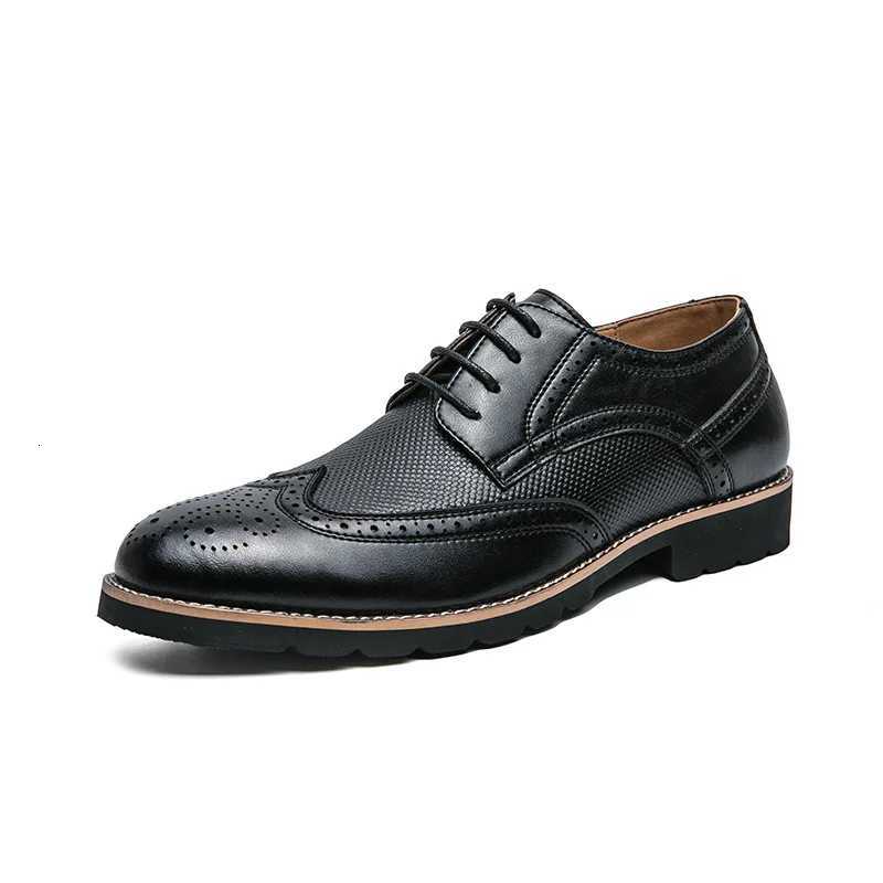 Handmade Oxford Shoes for Men Wingtip Leather Brogue Mens Dress Shoes Classic Business Formal Shoes Male Calfskin Leather ShoeXJ250710