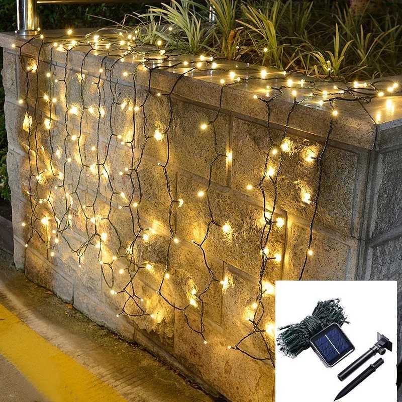 5/7/12/22M Solar Garland Lamp LED Icicle Fairy String Lights for Outdoor Garden Christmas Tree Wedding Party Home DecorationXJ250710