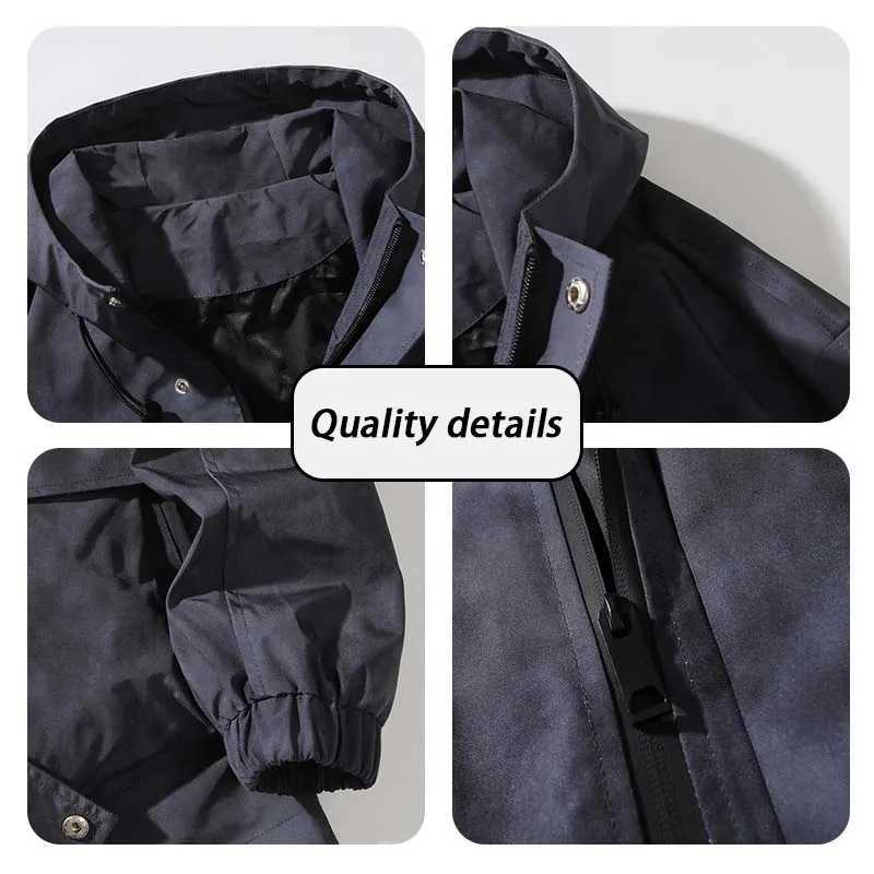 Spring Autumn Thin Texture Design Jacket Mens Outdoor Mountaineering Coats Women Windproof Windbreaker Sports Loose Jacket W250711