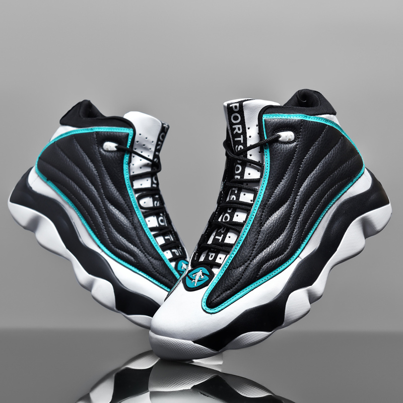 Hot Sale Basketball Shoes Neutral Anti-skid Basketball Boots Mens Womens High Top Leather Outdoor Sports Shoes Couple Sneakers