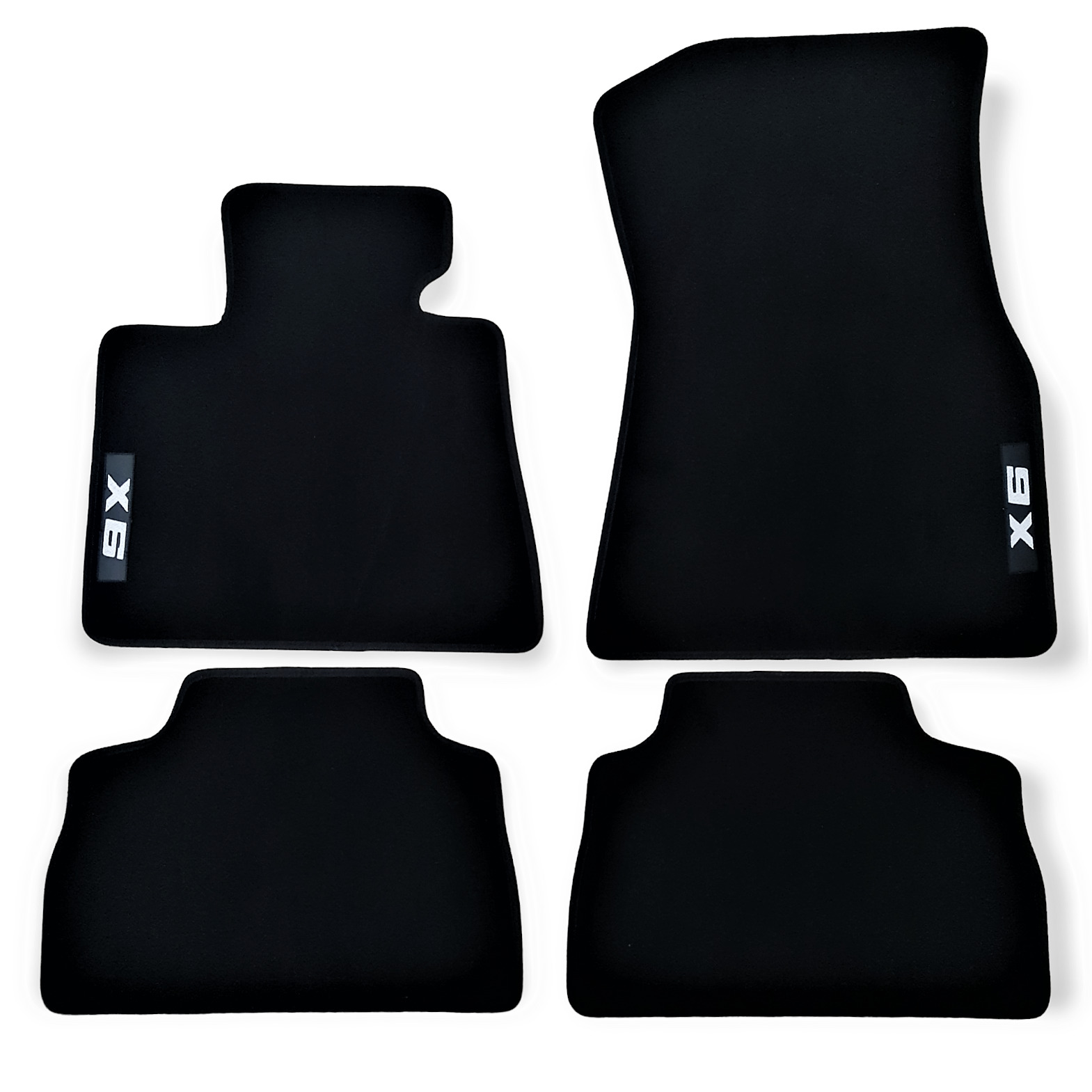 Car Floor Mats For BMW X6 Velour Waterproof Black Carpet Rugs Auto Liners New