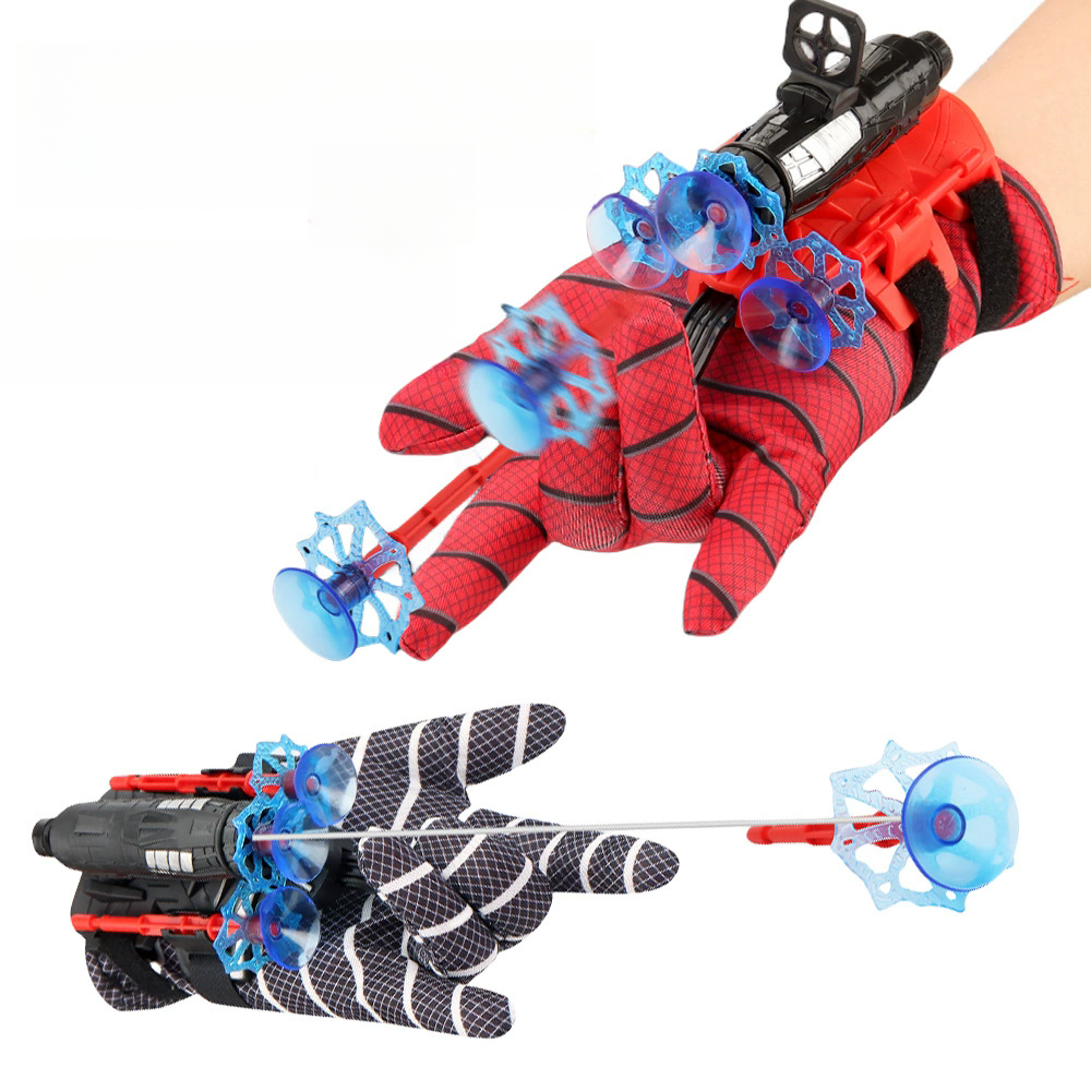 2026 New Spider Suction Cup Ejection Spider-Man Marvel Hero Wrist Spine Spitting Launcher Fun Game Of Grasping From The Air Soft Bullet Gun Toy Christ